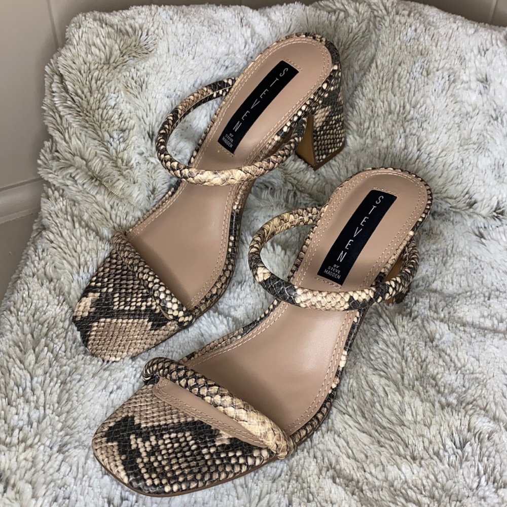 Steven by Steve Madden Snakeskin Pumps